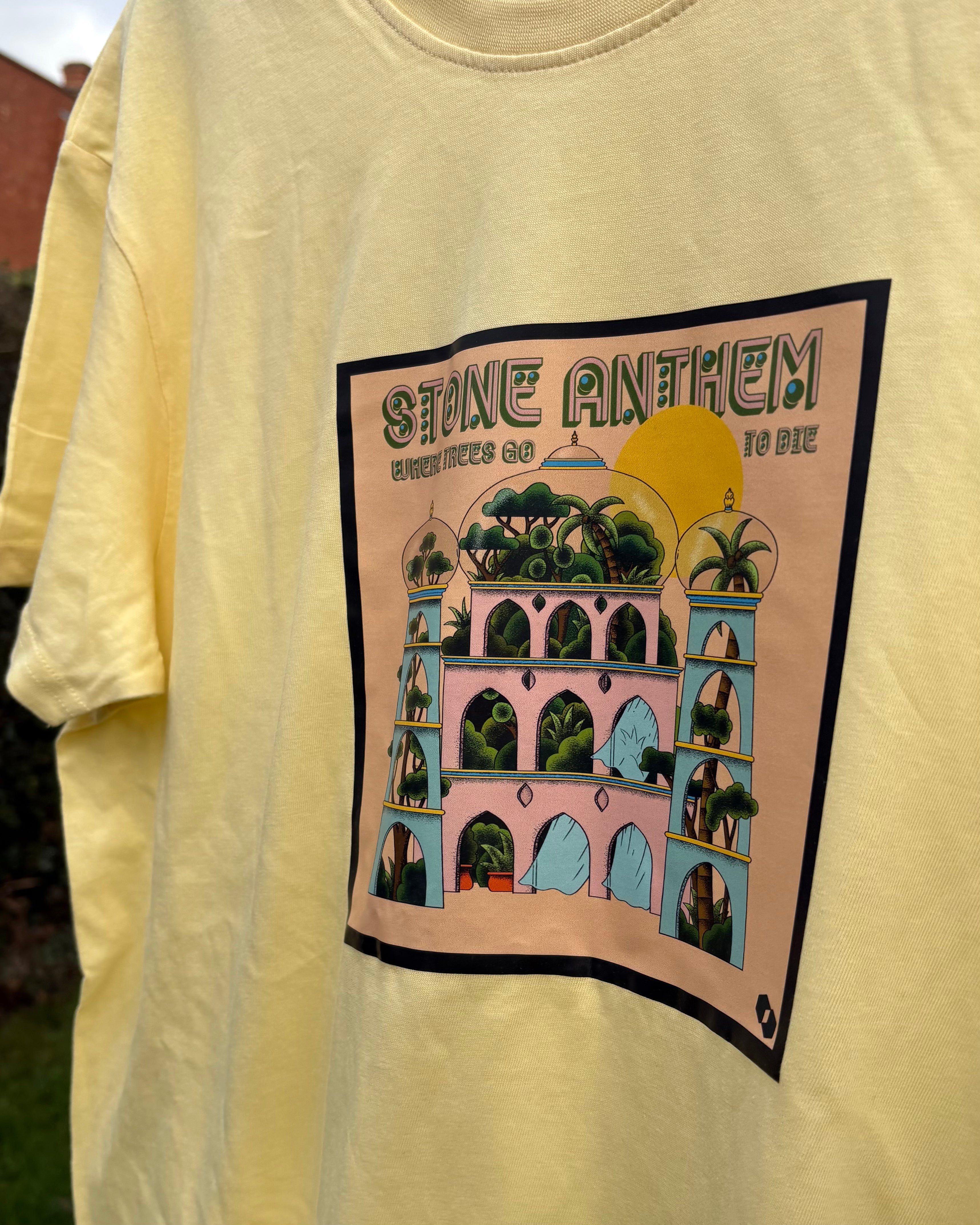 Trees T-Shirt - Pastel Yellow